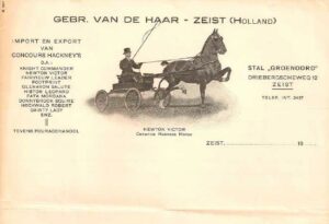 Briefpapier Gebr. van de Haar